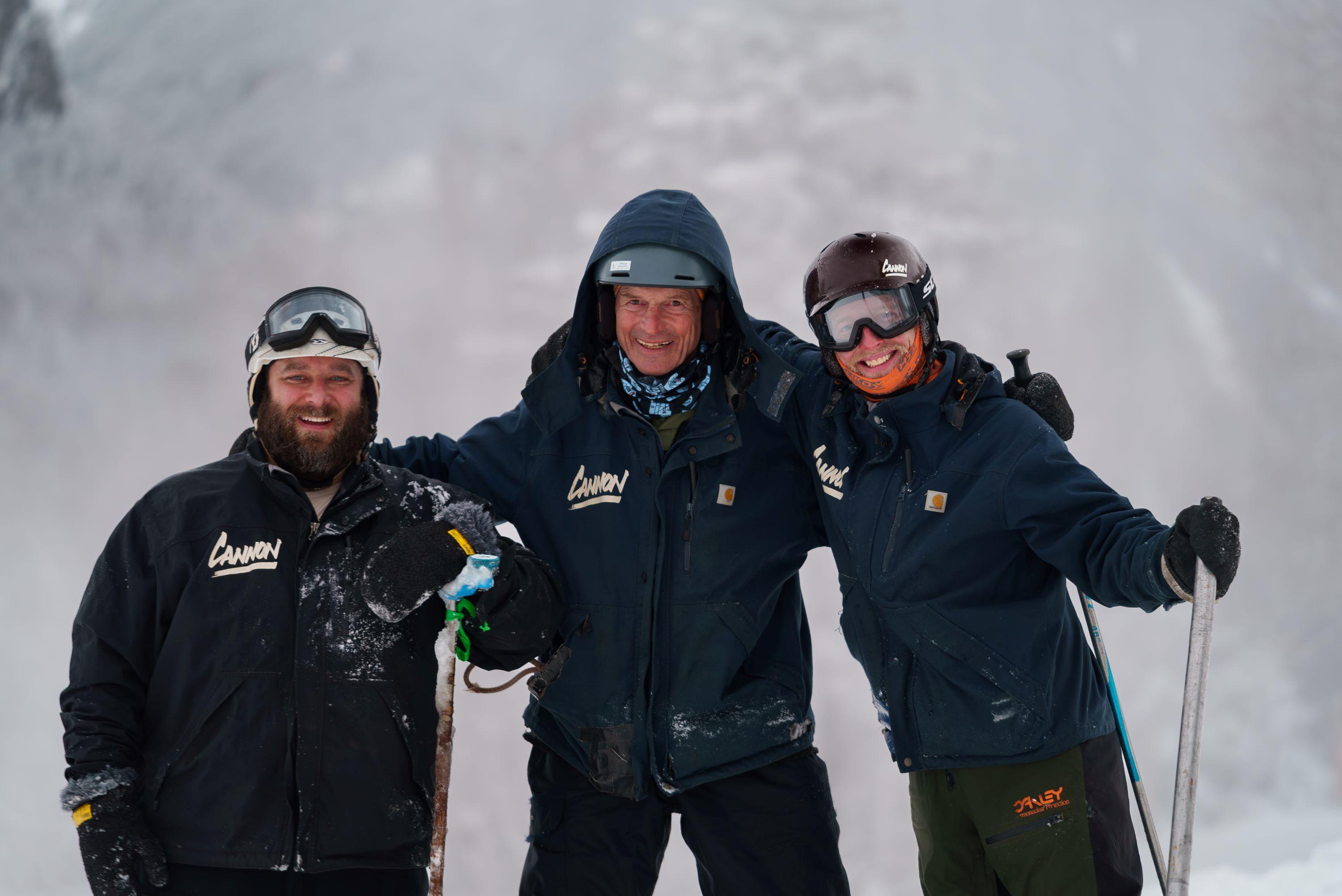 3 Cannon snowmakers smiling