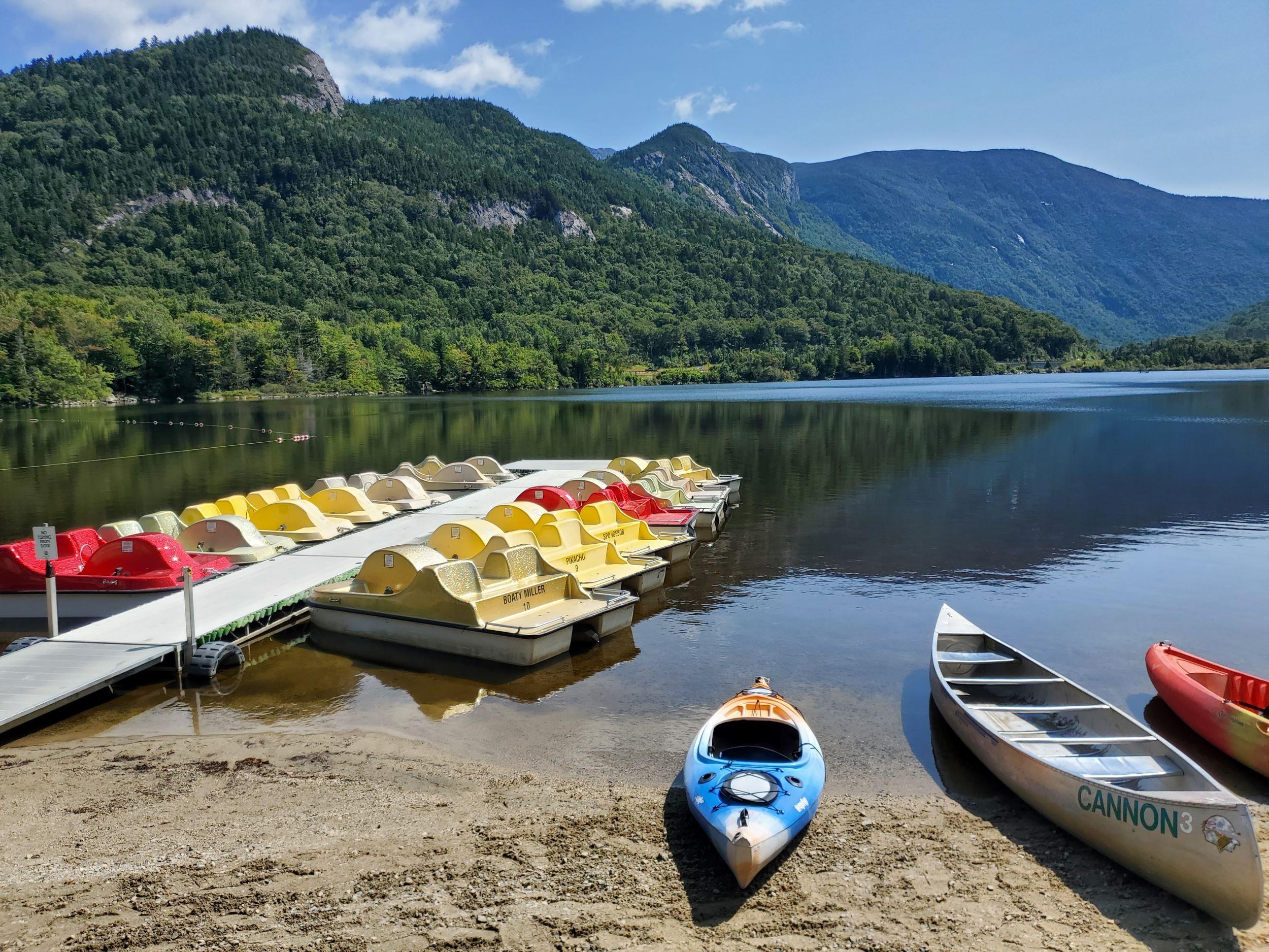 boats at the dock on Echo